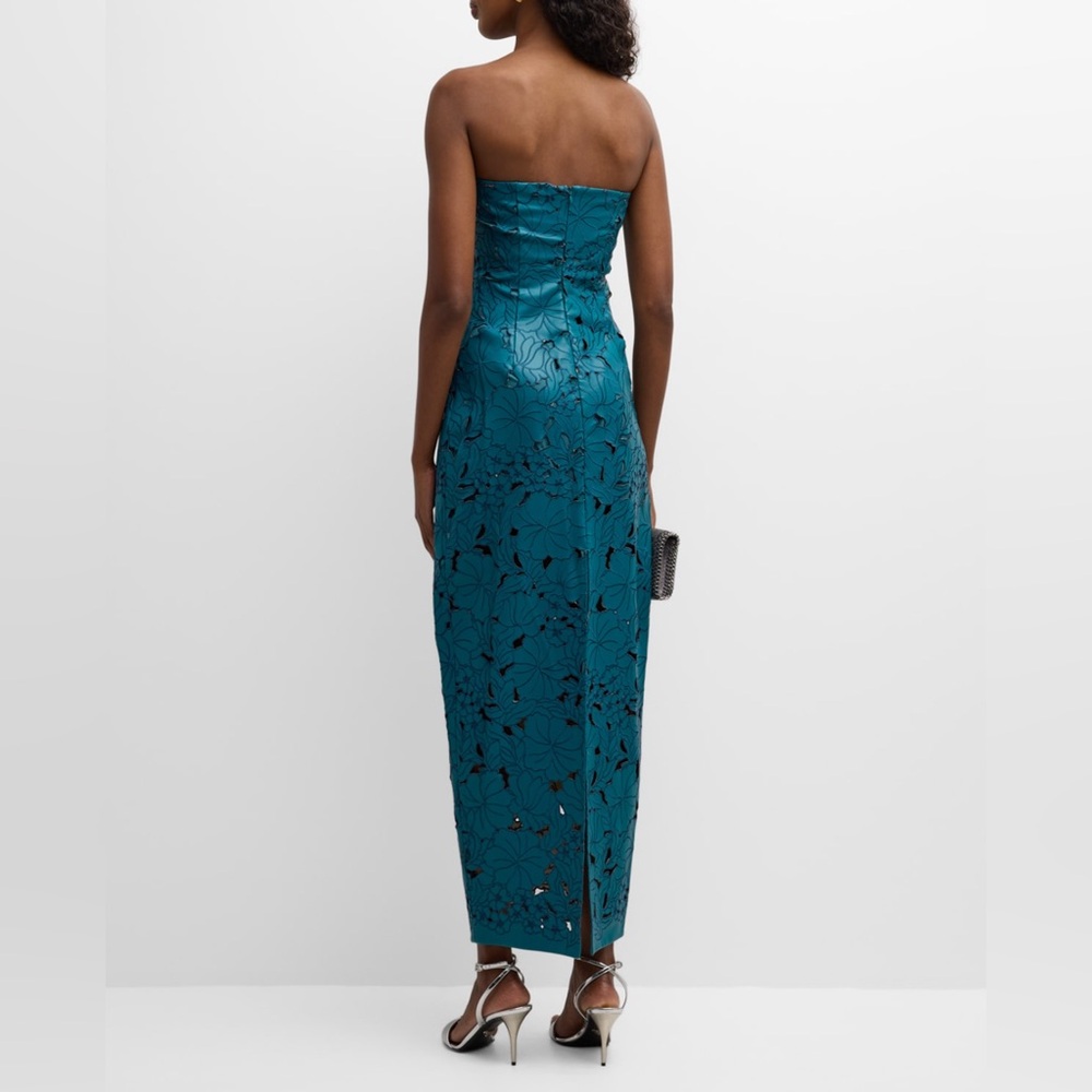 ‼️‼️Price Firm‼️‼️ Cult Gaia Raylene Strapless Cutout Embroidered Gown Size 10 - Picture 8 of 15